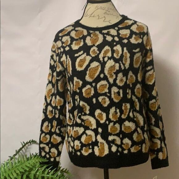 NWT SOPHIE RUE LEOPARD PRINT SWEATER SIZE… - Picture 1 of 5